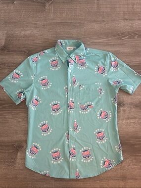 Cabana by crown & ivy Mint Short-Sleeve Button-Down